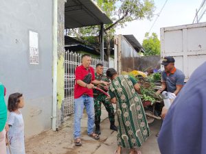 Kodim 1408-08/ mks melaksanakan giat di kampung Pancasila di pimpin oleh Danramil 1408-08 / mks myr inf Hatta.