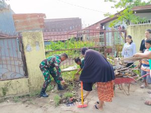 Kodim 1408-08/ mks melaksanakan giat di kampung Pancasila di pimpin oleh Danramil 1408-08 / mks myr inf Hatta.