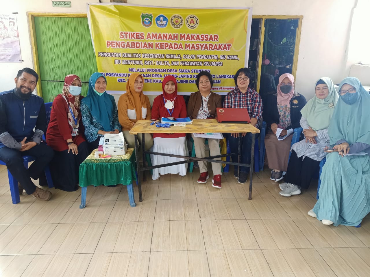 STIKES Amanah Makassar Gelar Pencegahan Stunting di Pangkep