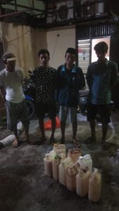 CEGAH GANGGUAN KAMTIBMAS, POLSEK MAMAJANG LAKSANAKAN OPERASI MIRAS DI WILAYAHNYA