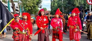Peserta Kirab Budaya Gau Maraja La Patau Mattana Tikka Soppeng 2023 Devisi Seni budaya Mabes Kiwal Garuda Hitam Sulsel | NEWS TV